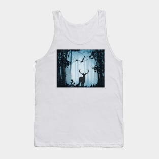 Watercolor forest Tank Top